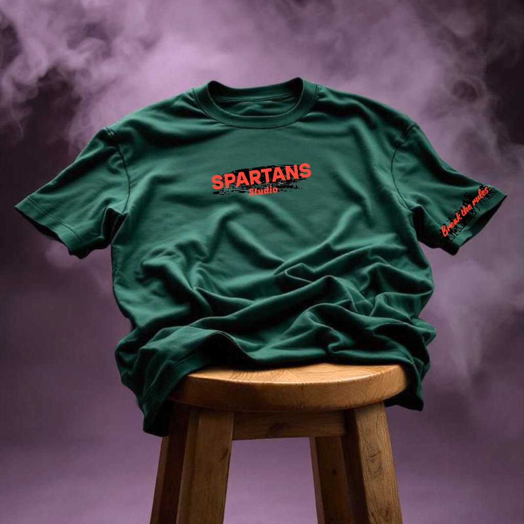 GREEN FLORAL CHAOS T-SHIRT